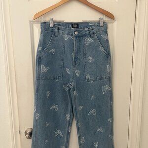 Simple Society Butterfly Wide Leg Jeans